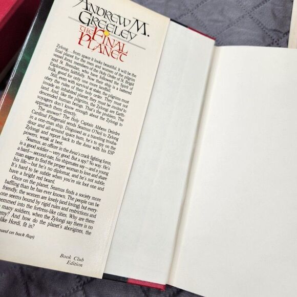 Vintage 1980s Lot 3 ANDREW M GREELEY Books HC DC Book Club Ed - Picture 5 of 6